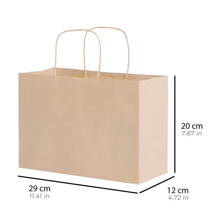 Medium Die Cut Boutique Kraft Bag